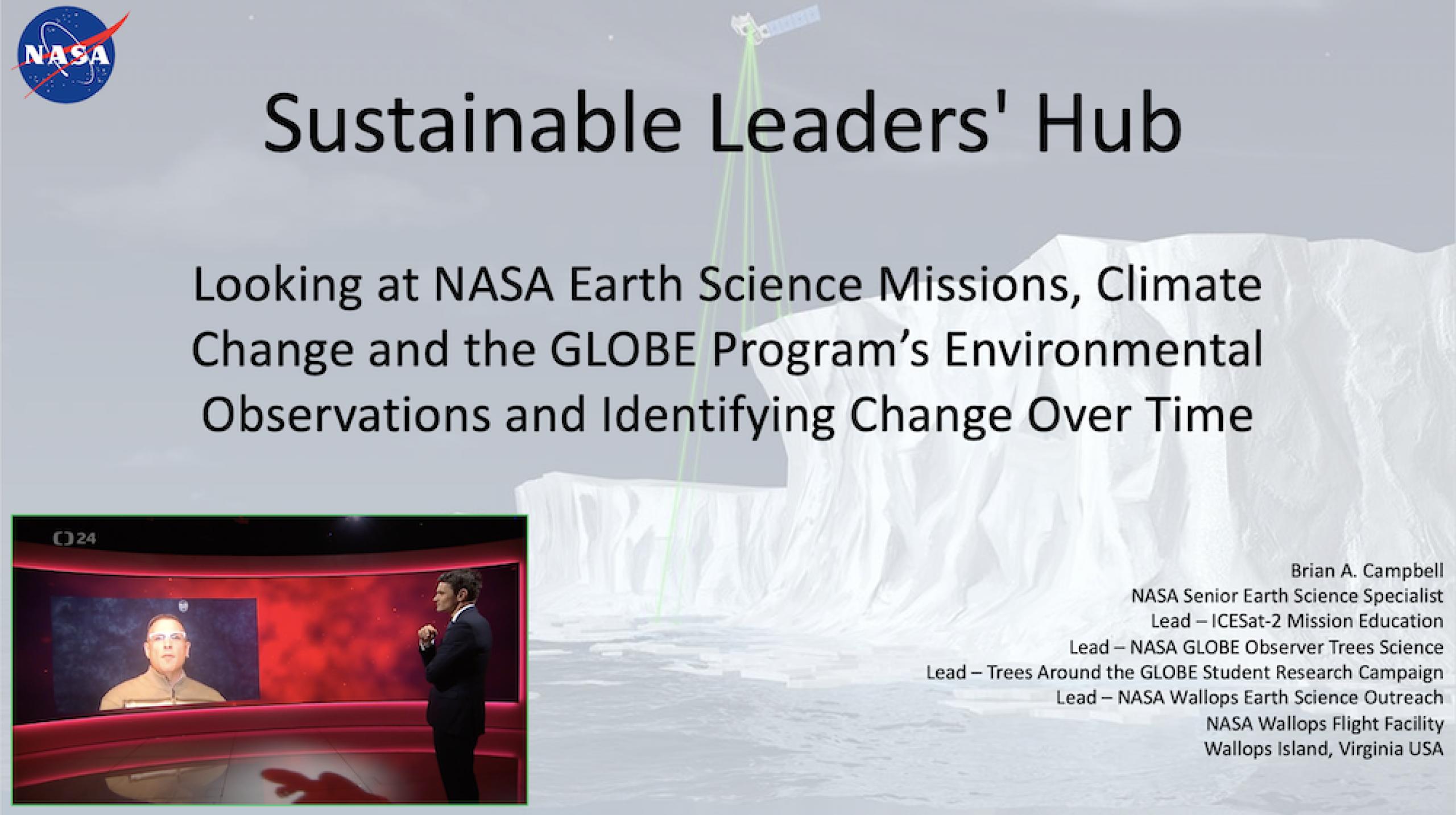 UN Environment Climate Leadership’s Sustainable Leaders’ Hub Program Workshop opening cover slide.